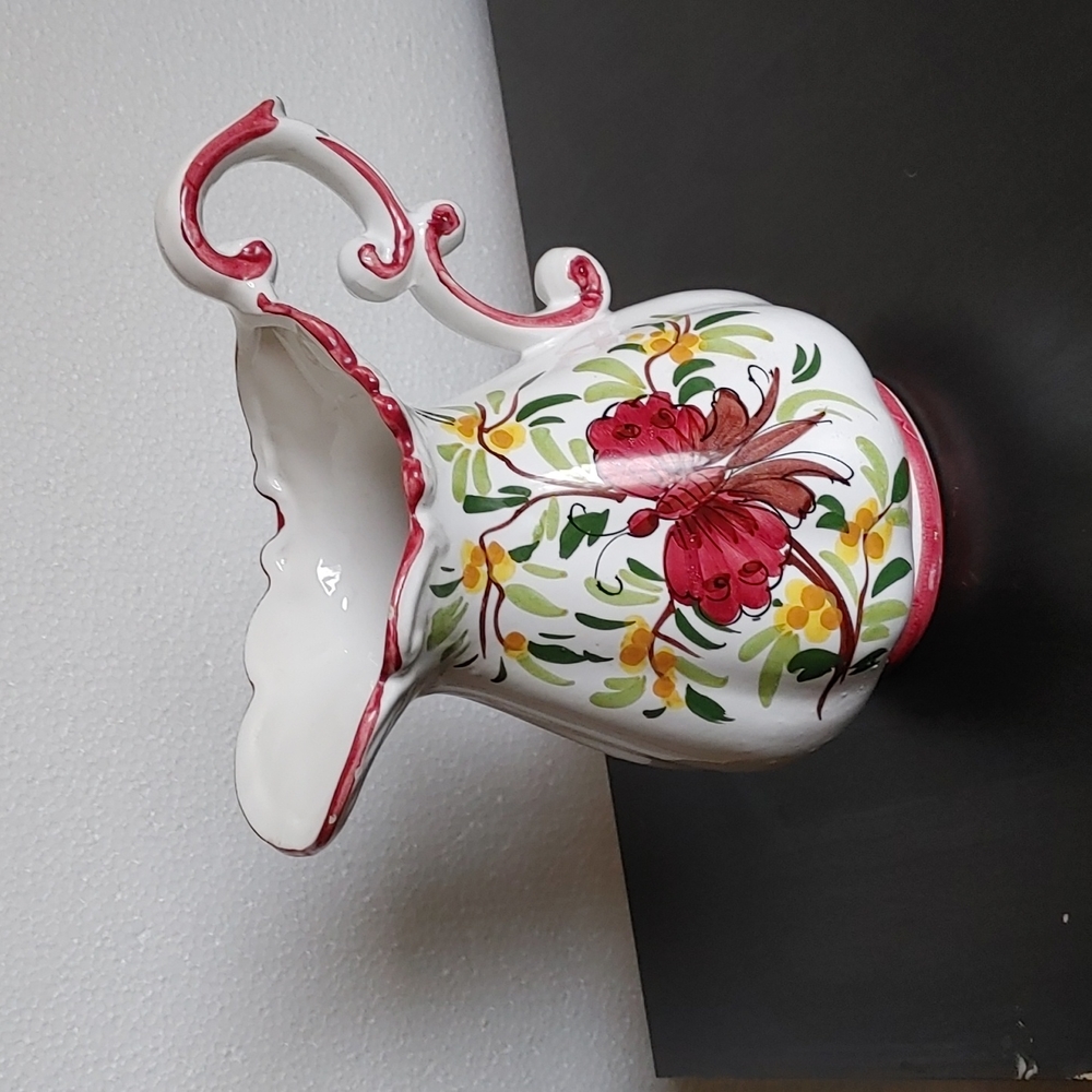 Floral Italian Pitcher